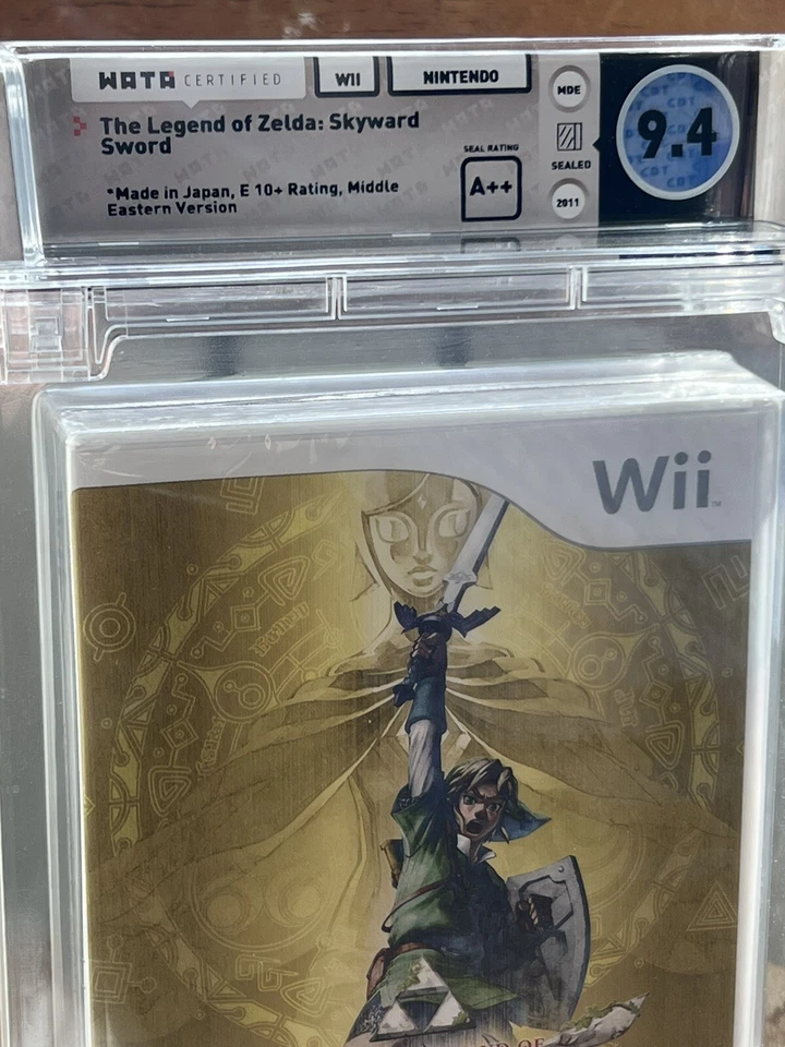 WATA GRADED 9.4 A++ THE LEGEND OF ZELDA SKYWARD SWORD NINTENDO Wii VIDEO GAME - Image 4 of 4