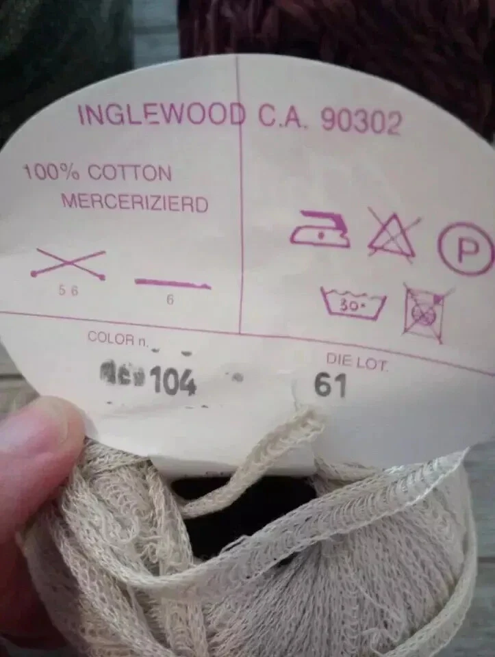 ganchillo tejido hilo mercerizado algodón terciopelo fantasía mezcla extras lote 3 piezas conjunto Foto 2 de 3