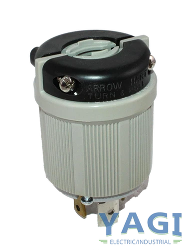 Eaton Arrow Hart 6602 Locking Plug 30A 347/600V 3Ph 4P 4W Cord NEMA L20-3