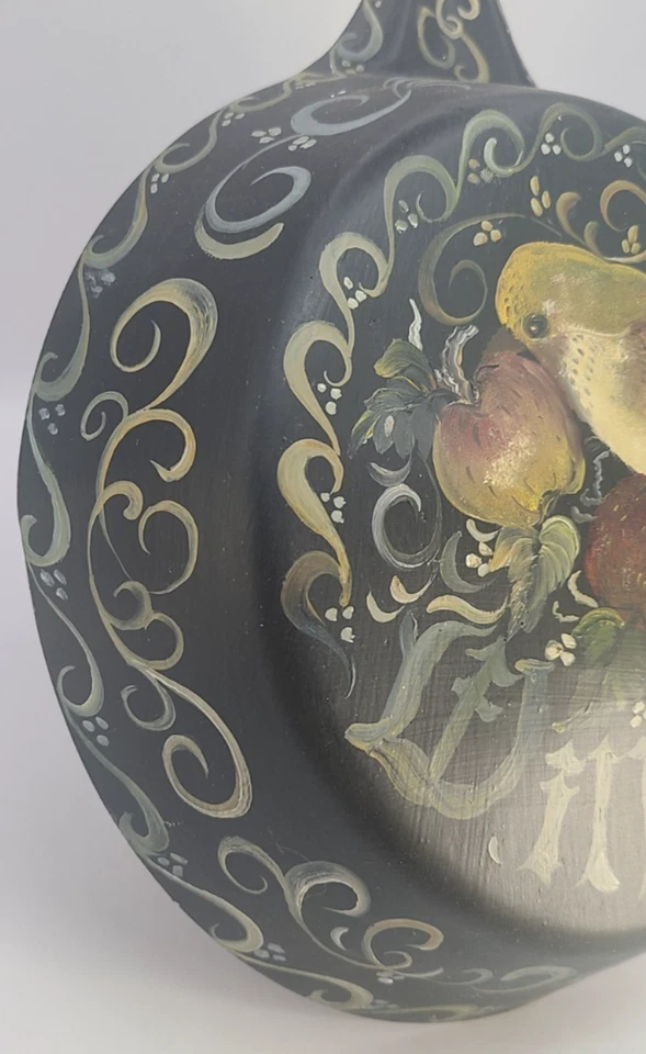 Sartén holandesa Wilkum (bienvenido) 6,5" decoración de pared - L & G - Amish pintada a mano Foto 2 de 4