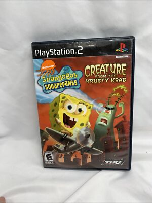SpongeBob Creature from the Krusty Krab (Sony PlayStation 2 PS2, 2006)