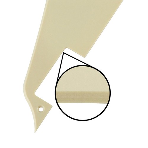 1Ply Guitar Pickguard LP Style Guitar Pickguard Scratch Plate Light Cream Color - Picture 2 of 7
