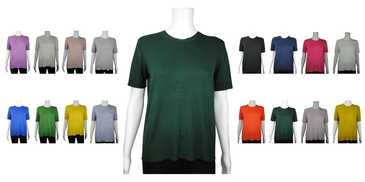 Fine knit short sleeve best sale jumper