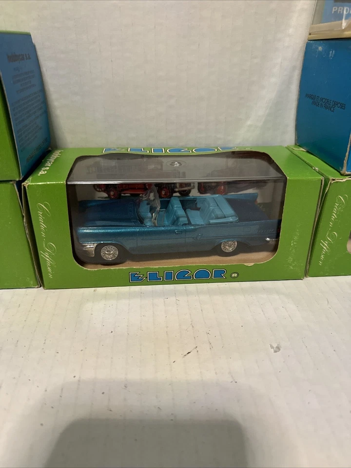 Eligor #1100 Chrysler New Yorker Cabriolet 1958 1:43 nuevo lote mixto de 8 Foto 3 de 4