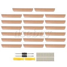 20 Pieces 96mm Pitch Wooden Cabinet Hardware Handle Pulls for Cabinet Hardware