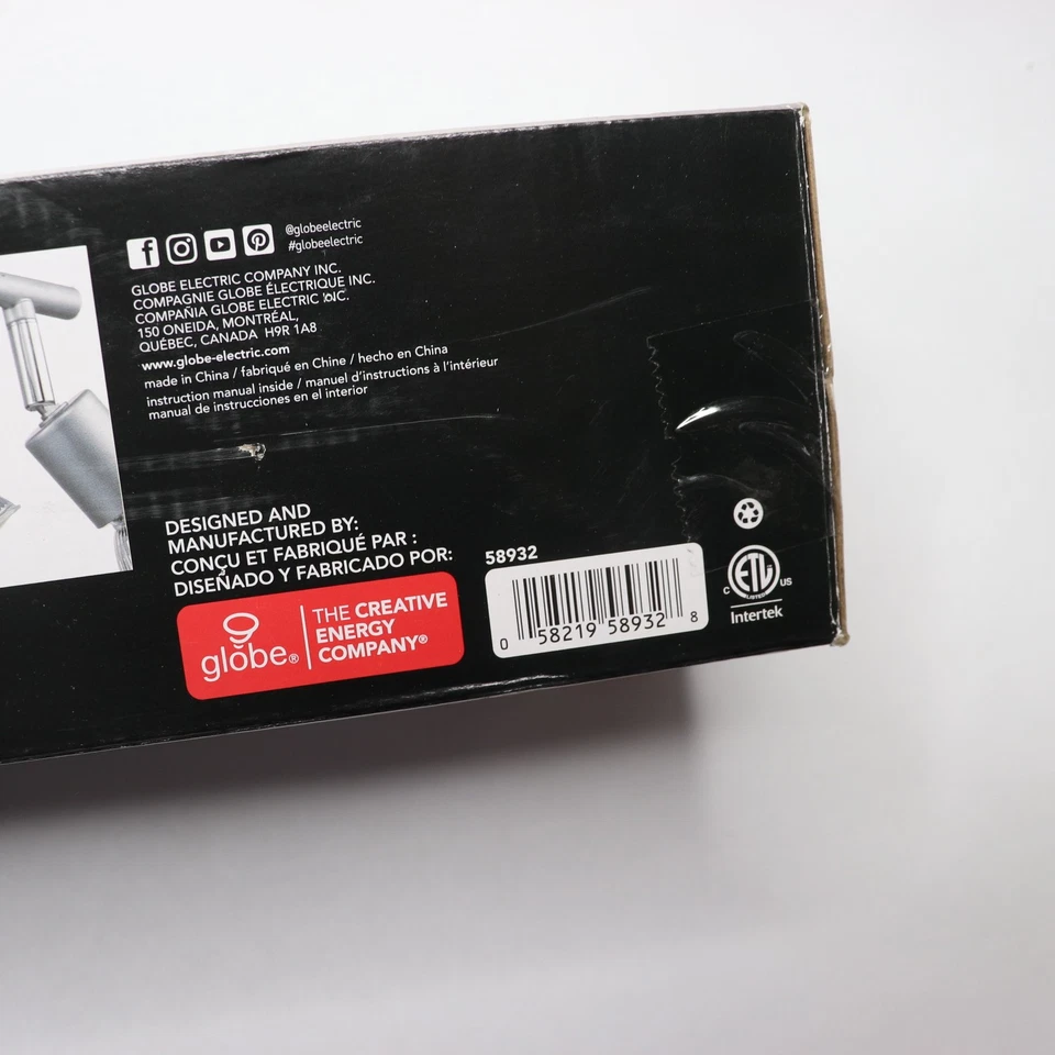 Globe Electric Payton Collection 4 Bar Luz de Pista Plata Mate 58932  Foto 2 de 4