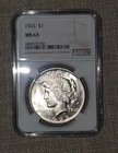 1923 Peace Silver Dollar - NGC MS 63 Absolute Beauty!