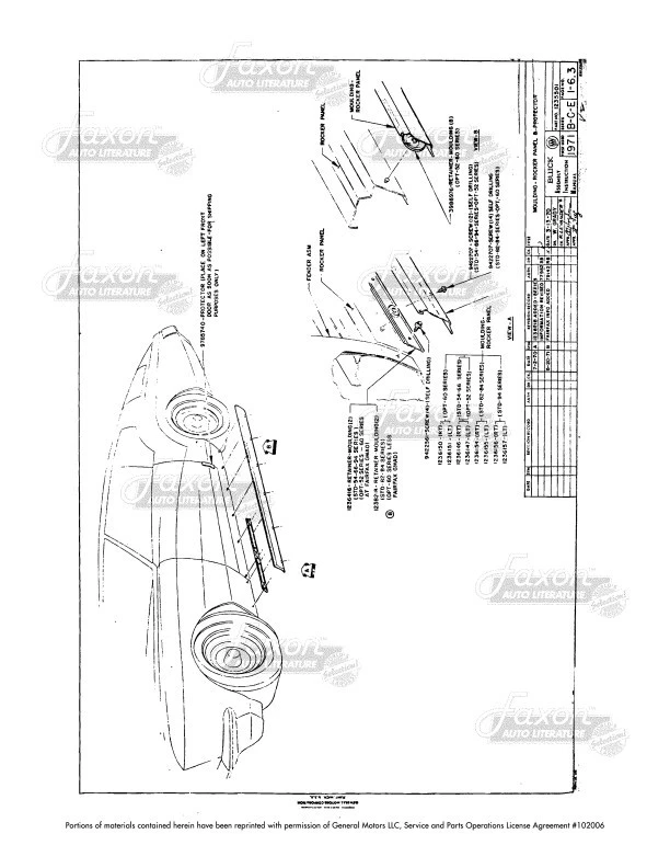 1971 Buick Fabbrica Montaggio Manuale Riviera Lesabre Electra Centurion Più Info - Immagine 3 di 4
