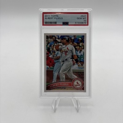2011 TOPPS #547 ALBERT PUJOLS CARDINALS PSA 10