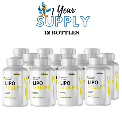 Lipo Sculpt-  Keto & Weight Support- 12 Bottles- 720 Capsules