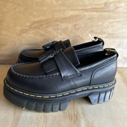 Dr. Martens Audrick Damen-Loafer Nappa Lux schwarz Plateau klobig Größe 9 Doc - Bild 3 von 12