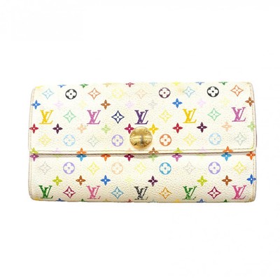 Louis Vuitton Wallet Monogram Multicolor Portefeuille Sarah Blanc