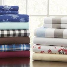 Pointehaven Superior Weight Cotton Deep Pocket Flannel Bed