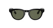 Ray-Ban Meta Headliner RW4009 Smart Glasses Shiny Black Frame,  G15 Green Lens