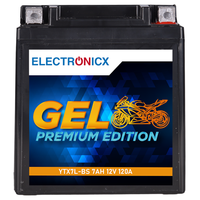 Electronicx YTX7L-BS GEL Motorradbatterie 12V 7Ah – Wartungsfrei, Vibrationsresi