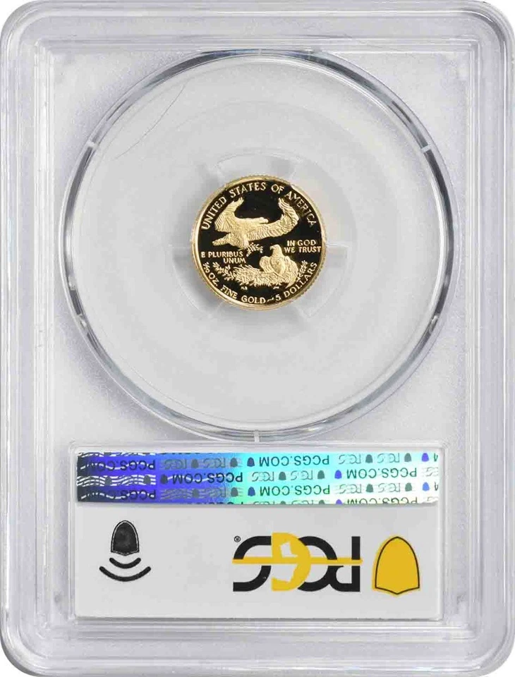 1993-P $5 American Gold Eagle Philadelphia Set PR69DCAM PCGS - Image 2 of 2