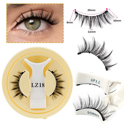 Magnetic Eyelashes 1/2 Pairs Handmade 3D Mink Lashes Reusable False Eyelashes Se