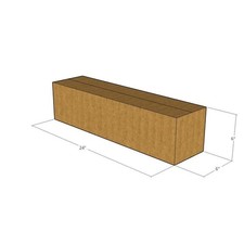 20 24x6x6 Kraft Brown Corrugated Shipping Boxes 32 ECT Single-Wall New