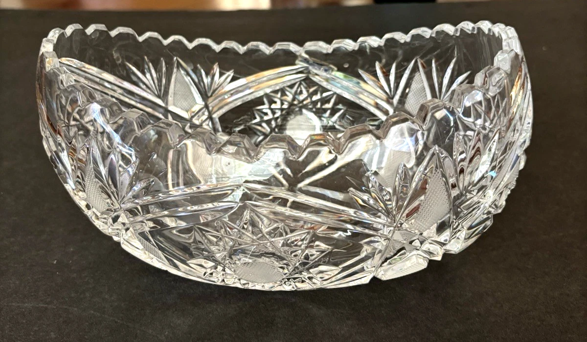 旧東ドイツ製 切子 Lausitzer Glas 送料込み】切子花瓶 Lausitzer Glas