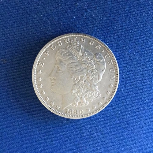 1880-o Micro o Morgan Silver Dollar having XF details and a nice coin.