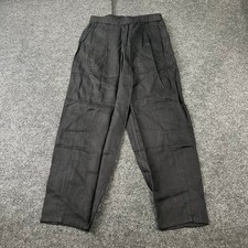 EILEEN FISHER Organic Linen Lantern Pants Women's Size XS Black