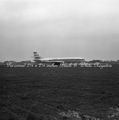 Iberia SE-210 Caravelle V1-R EC-AVZ, c1966, B&W Negative, Aviation Aircraft