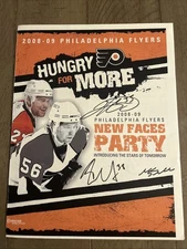 31 Signed 2008-09 Philadelphia Flyers Prospects Camp Roster Giroux JVR Sbisa +++