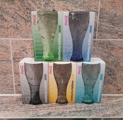 Mc Donalds Coca Cola Gläser 2026 Komplettes Set NEU & OVP Limited Edition