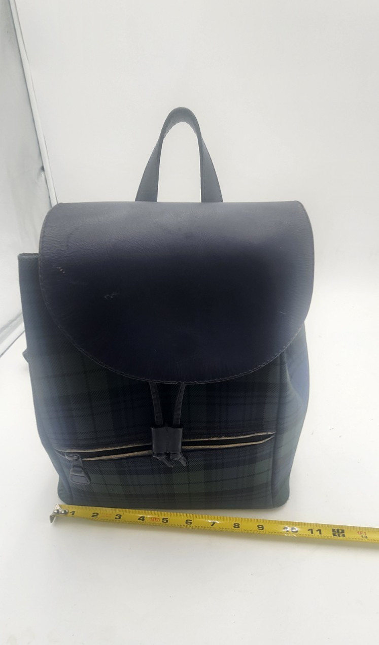 VTG LL Bean Leather Backpack  Drawstring Countrym… - image 9