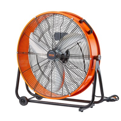 VEVOR Drum Fan 24inch High Velocity Industrial Use 3-Speed 8600CFM for Warehouse