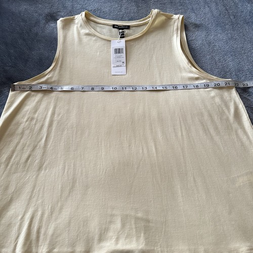 Pull Léger En Soie 100% EILEEN FISHER - Couleur Beurre Frais (Buttercup) - Taille XL - Manches Longues - Occasion En Très Bon état