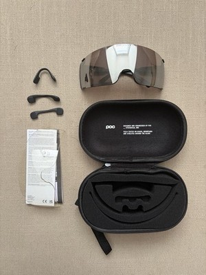 POC Propel Bike Sunglasses, Black, Clarity Road / Sunny Silver (Cat 3) Lenses