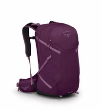 Osprey Sportlite 25L Unisex Hiking Backpack, Aubergine Purple, M/L