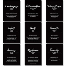 Outus 9 Pcs Inspirational Posters Motivational Wall Art Quotes Decor Classroom