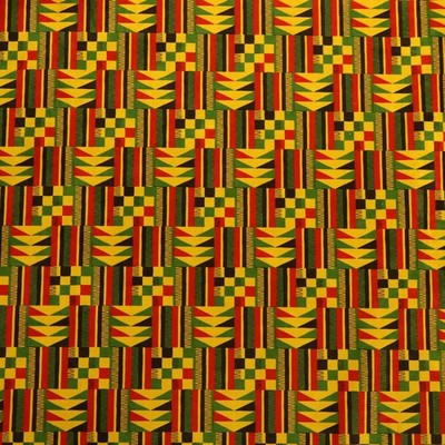 Grün Azteken Polsterstoff Gardinen Möbel Patchwork Gelb Muster