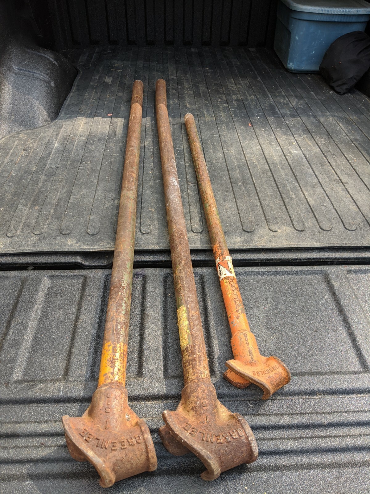 LOT OF (3) Greenlee 508 (1/2") & TWO 518 (1") Conduit Benders eBay