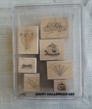 Halloween Rubber Stamp Set Stampin Up Lot Of 7 Vintage NIB