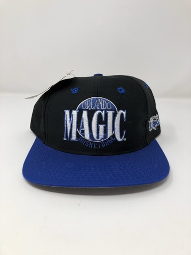 Vintage Logo 7 ORLANDO MAGIC NBA Snapback Hat Adjustable Spellout VTG 90s Mockup - Picture 3 of 9