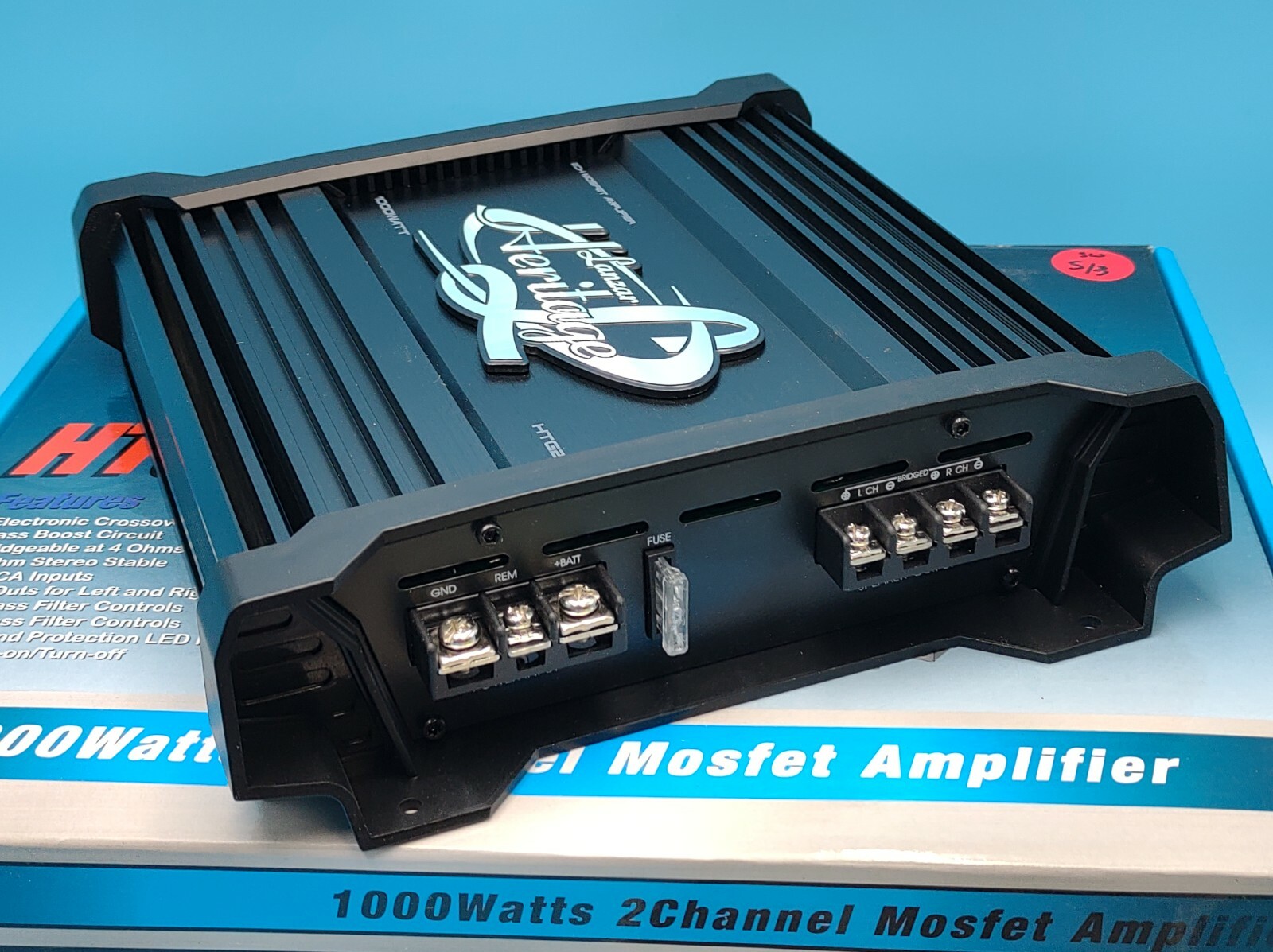 Lanzar HTG237 2-Channel Car Amplifier 