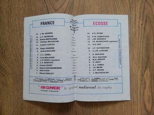 France v Scotland Rugby Union Programmes 1959 - 2015 - Picture 14 of 40