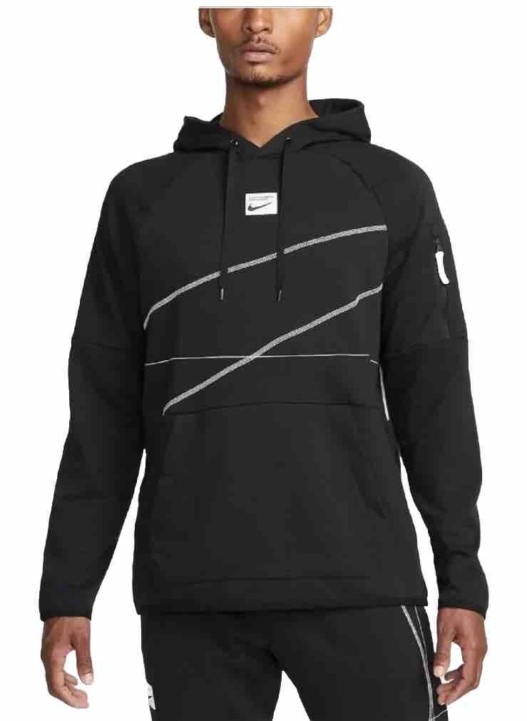 F.C.R.B.×NIKE DRI-FIT KNIT FLEECE HOODY Men Nike Dri-FIT Fleece Pullover Fitness Hoodie Black DQ6620-010