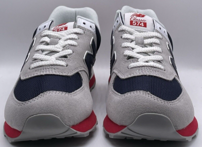 New Balance 574 Grey & Red Suede Athletic Shoes M574Jrb New Balance 574 Rugged  main image 3