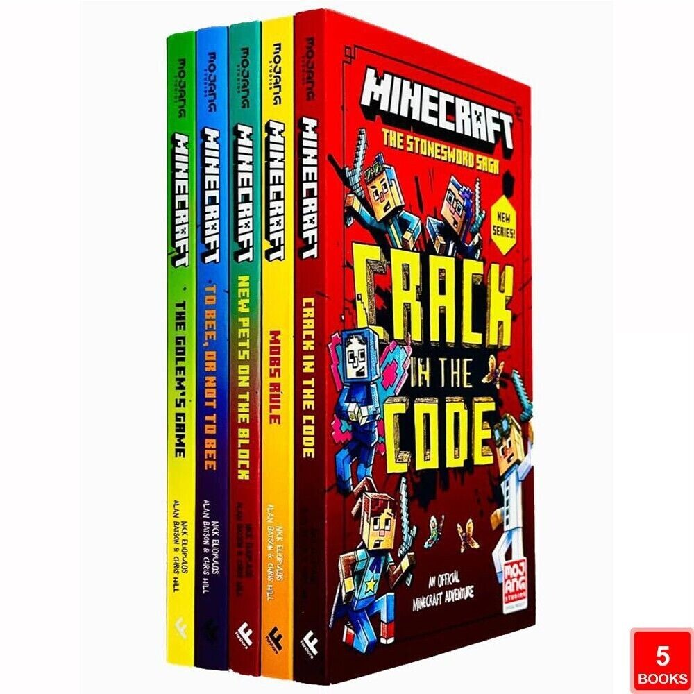 Minecraft Stonesword Saga Series 5 Books Set by Nick Eliopulos