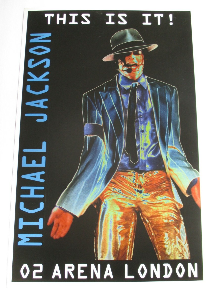 マイケルジャクソン THIS IS IT O2 ARENA 会場用ポスター MICHAEL JACKSON This Is It! Poster 02 Arena London 17