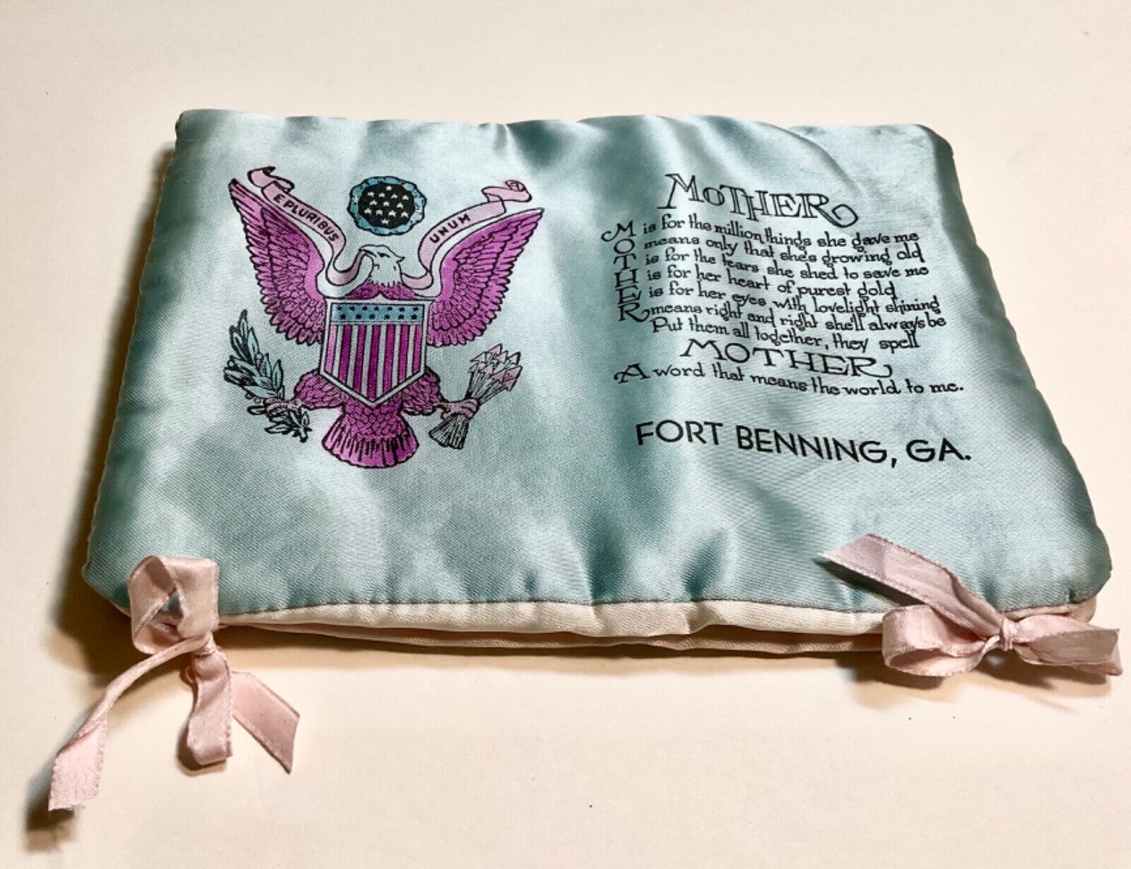 Vintage Cloth Fort Benning, GA. Military Mother Nylons Case