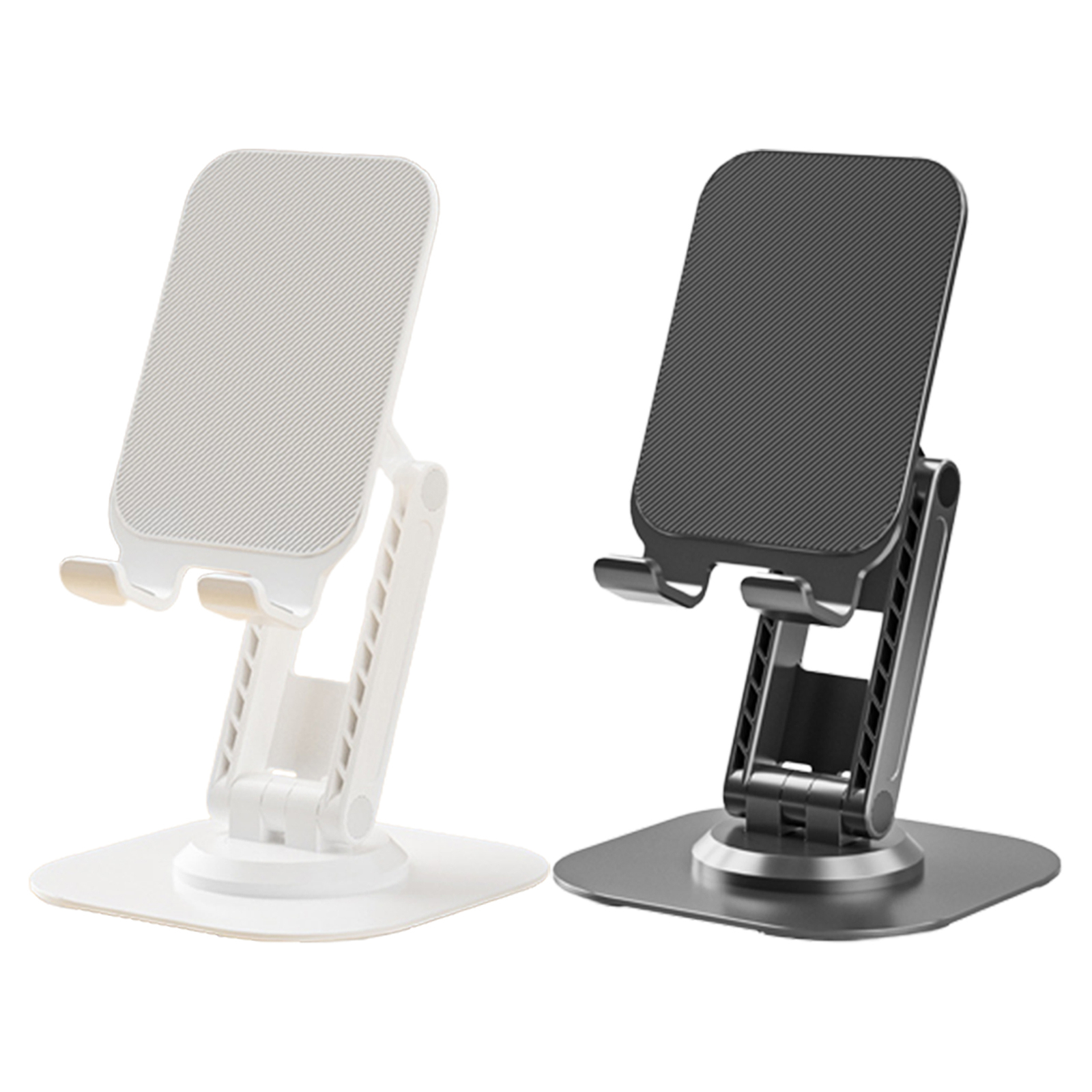 Metal Rotating Cell Phone Holder Foldable Desktop Phone Stand