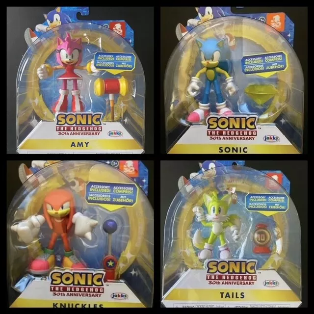 Sonic The Hedgehog NEON TAILS Super Ring 30th Anniversary Jakks 4