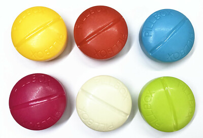 1Pc Portable Round 4 Grid Plastic Storage Box Small Kit Medicine Drug Pill Case
