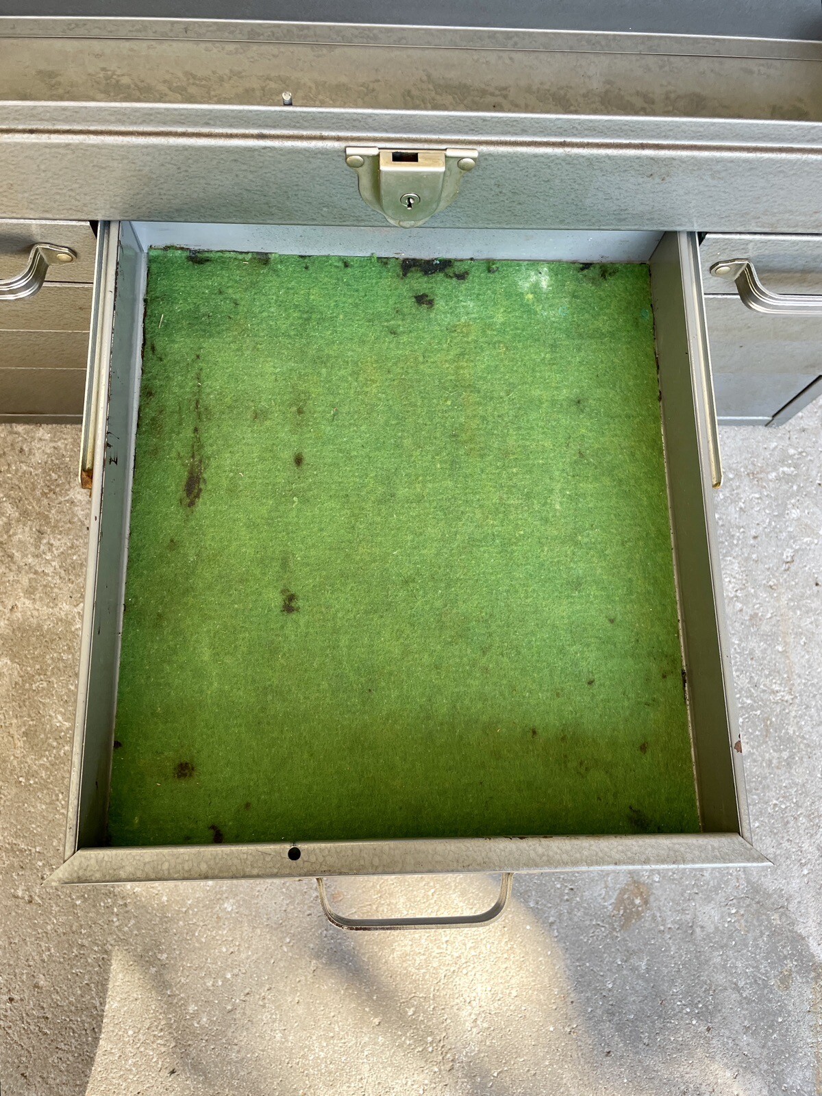 Vintage Craftsman Industrial Gray Machinist Mechanic 6 Drawer Tool Box