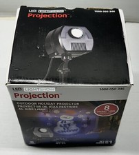 GEMMY Christmas Lightshow Projection Outdoor LED Projector 8 Holiday Slides